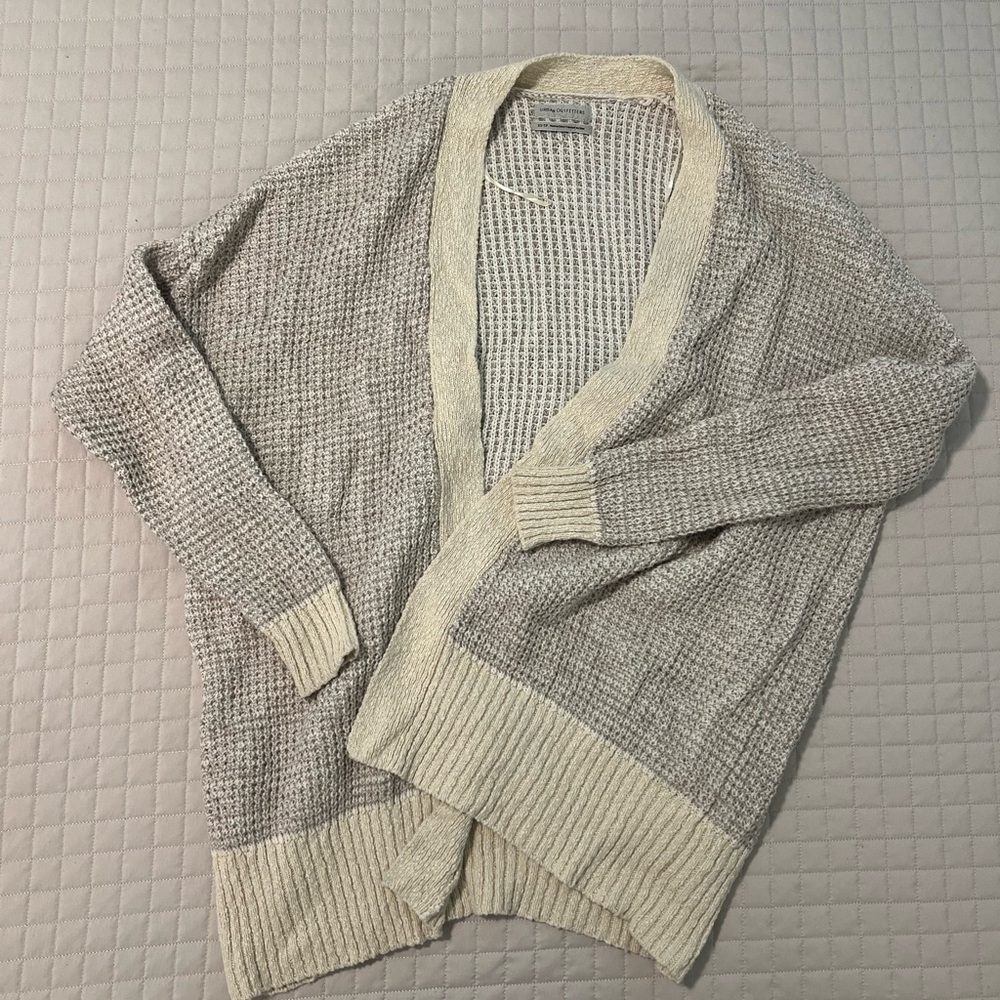 Urban Outfitters Gray and Cream Cardigan
